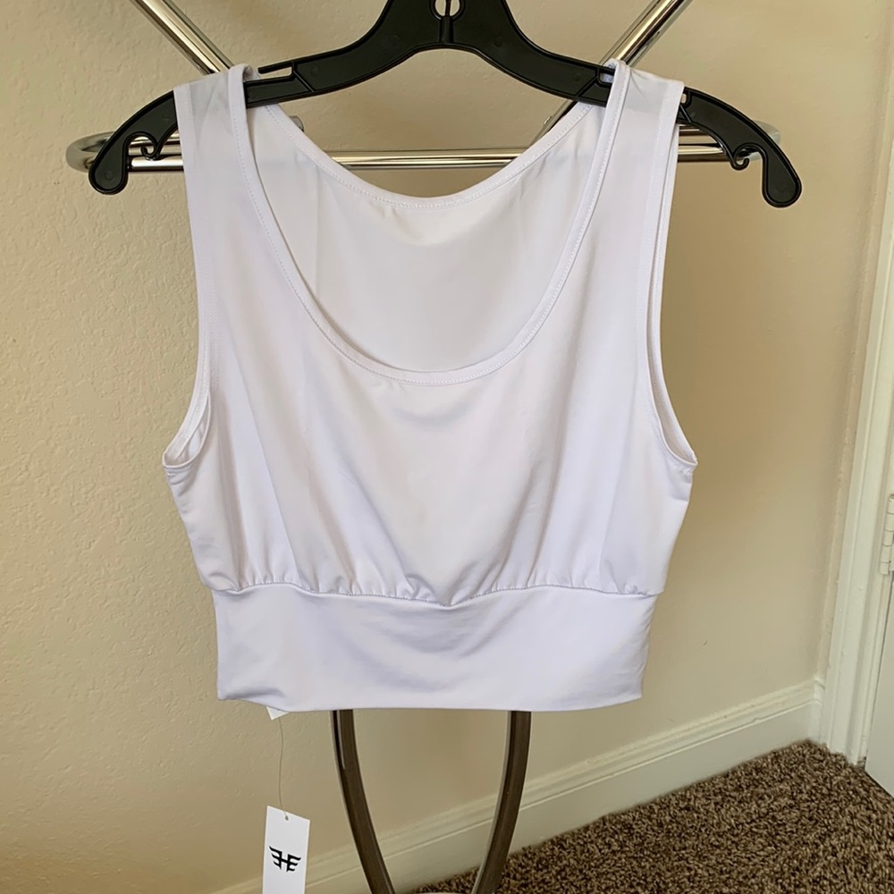 Heroine Sport White Tank Top sz XS